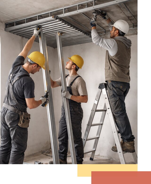 Монтаж реечного потолка под ключ в Астрахани