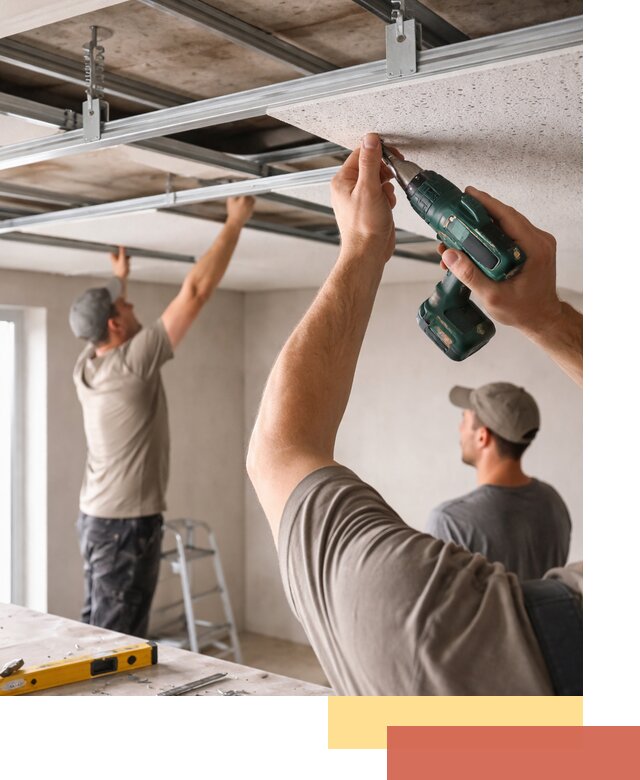 Монтаж акустического потолка в Астрахани под ключ