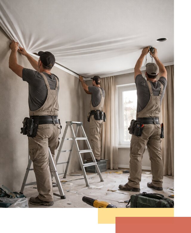 Монтаж матового натяжного потолка в Астрахани качественно и быстро