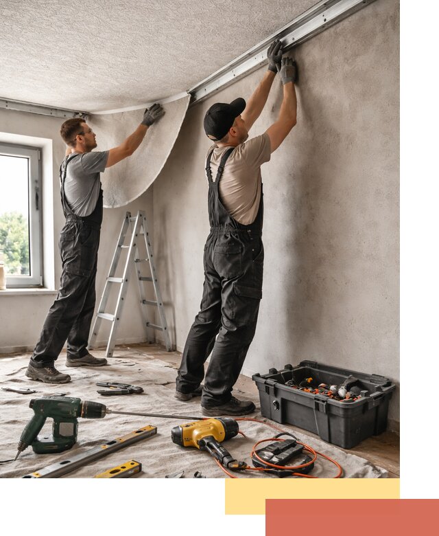 Монтаж фактурного натяжного потолка в Астрахани качественно и быстро