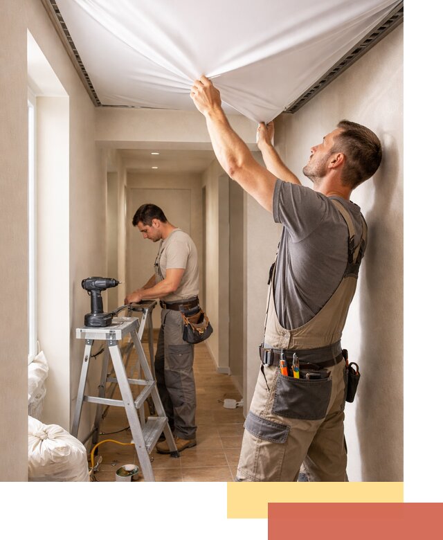 Монтаж натяжного потолка в прихожей в Астрахани