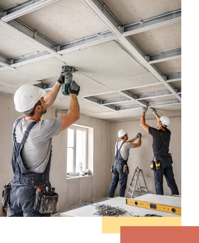 Кессонный потолок из гипсокартона под ключ в Астрахани