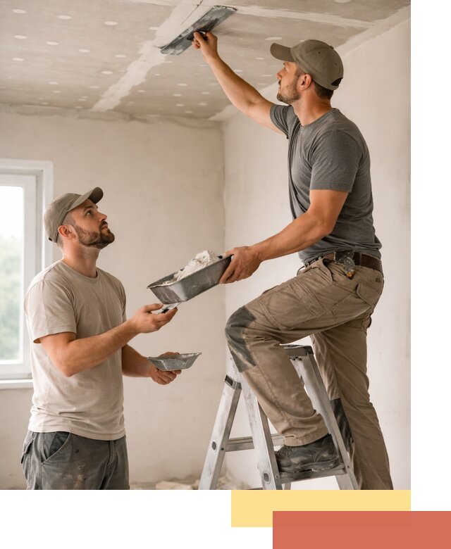 Шпаклевка потолка из гипсокартона в Астрахани качественно и быстро