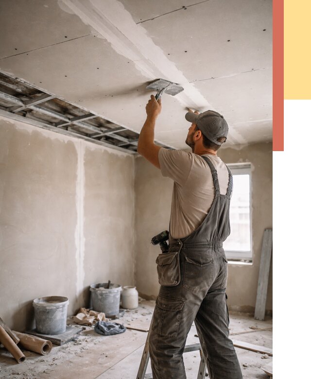 Ремонт потолка из гипсокартона в Астрахани от 668 руб./м² — быстро и недорого | ОТДЕЛОЧНИК-Стр