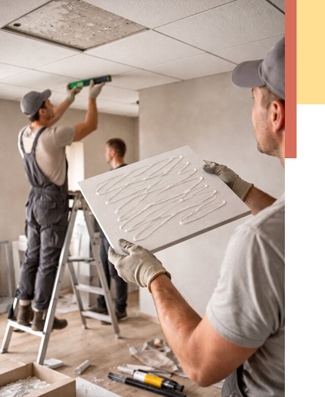 Монтаж потолочной плитки в Астрахани от 4624 руб. — быстро и недорого | ОТДЕЛОЧНИК-Стр