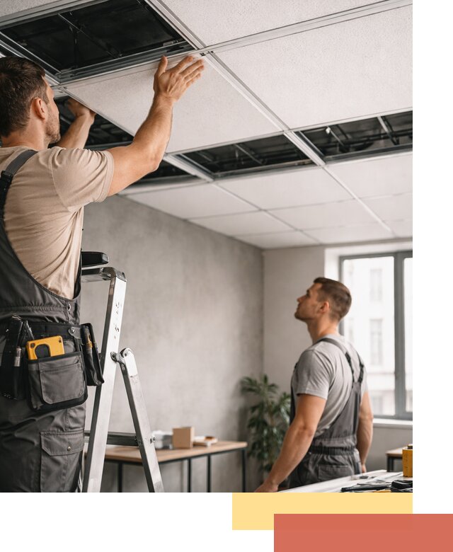 Монтаж потолочной плитки в Астрахани качественно и в срок