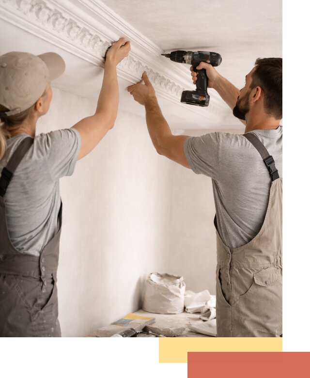 Профессиональный монтаж лепнины на потолок в Астрахани