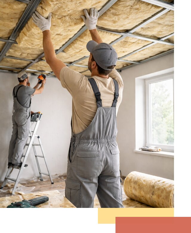 Утепление потолка под ключ в Астрахани качественно и быстро