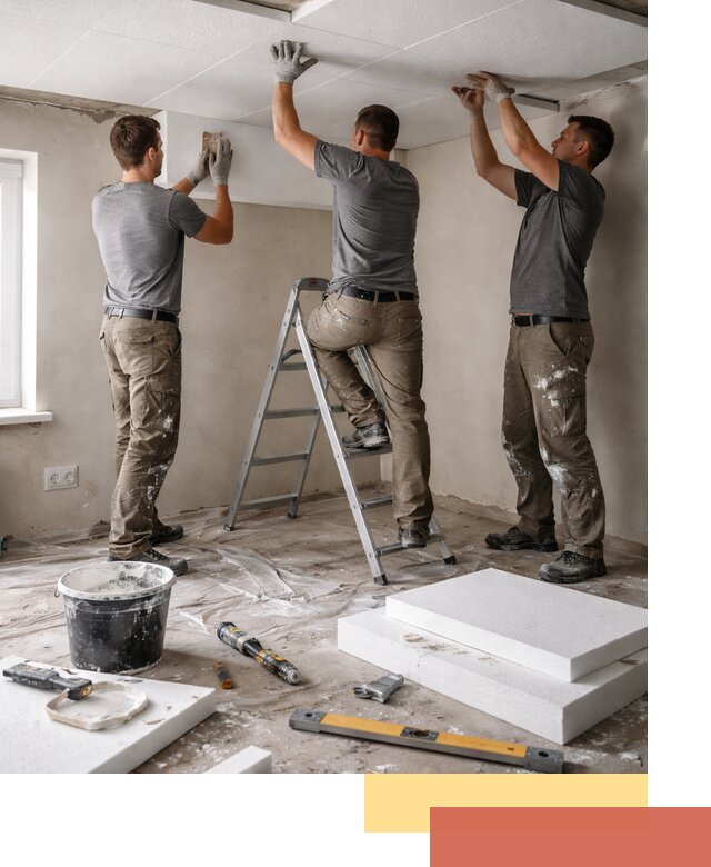 Утепление потолка пенопластом в Астрахани быстро и качественно