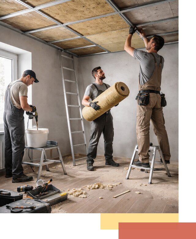 Шумоизоляция потолка в Астрахани: профессиональный монтаж и отделка